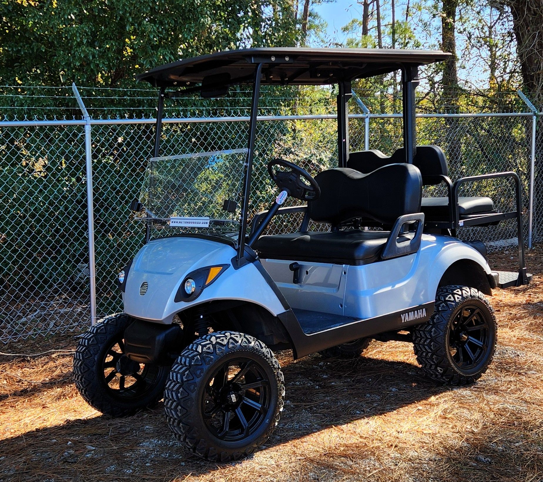 Yamaha Golf Cart Dickinson, TX parked outside dealership